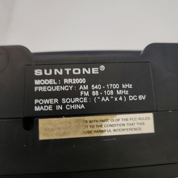 Vintage Suntone Mini Boom Box.  Tested works - Picture 6 of 6
